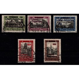 1932 - Danzig - AFA 233-37 - Frimærke - Stemplet.